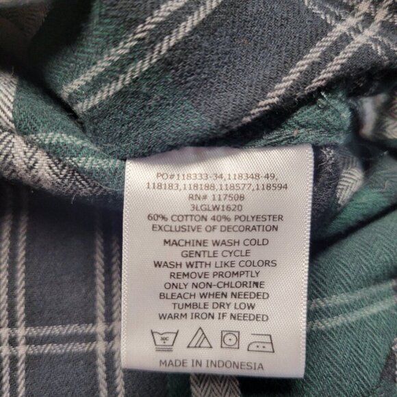 Levi's XXL Green Black Plaid Classic Longsleeve Button Up Shirt - Picture 11 of 11